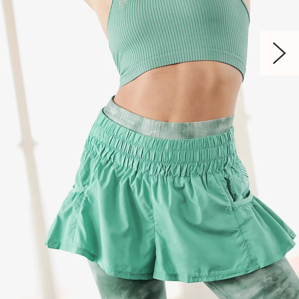 Free People Aquamarie Get Your Flirt On Shorts